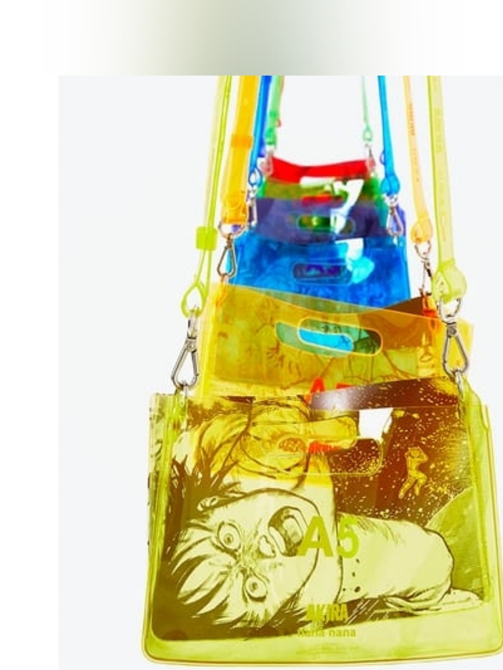 AKIRA ART OF WALL x nana-nana A4 PVC Bag In Orange & Black EUC - Picture 14 of 16